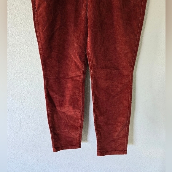 No Boundaries Corduroy Pants Womens 34×31 High Rise Skinny Button Fly Thick - Picture 4 of 10